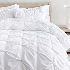 Microfiber Pintuck Comforter Twin XL from Pottery Barn.